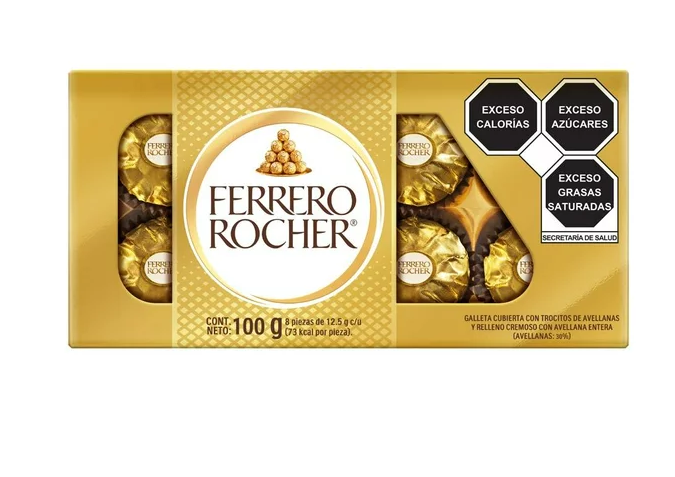 CHOCOLATE FERRERO ROCHER ESTUCHE 8  PZA.