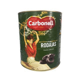 ACEITUNA NEGRA EN RODAJAS CARBONELL LATA 3.050  KG.