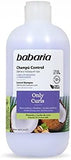 SHAMPOO BABARIA CONTROL CABELLOS RIZADOS U ONDULADOS PISTACHO Y LECHE DE COCO 500  ML.