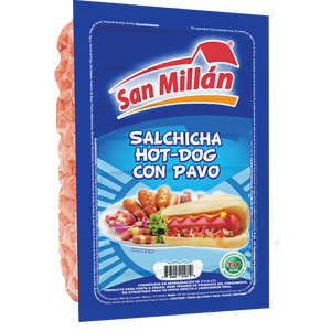 SALCHICHA HOT DOG CON PAVO SAN MILLAN
