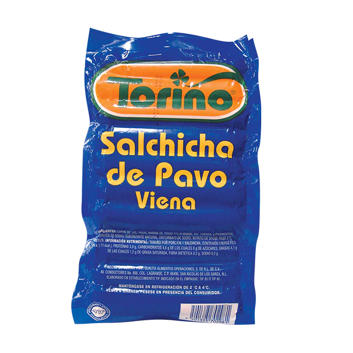 SALCHICHA DE PAVO VIENA TORINO