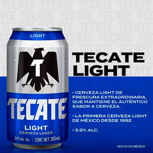 CERVEZA TECATE LIGHT LATA 355  ML.