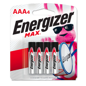 PILA ALCALINA ENERGIZER AAA MAX 4 PACK 4  PZA.