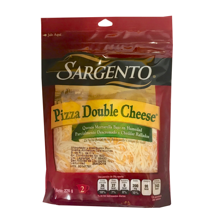 QUESO PIZZA DOBLE SARGENTO 226  GR.