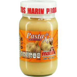 PASTA DE AJO PARA SAZONAR MARIN FRASCO 90  GR.