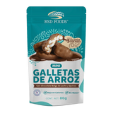 MINI GALLETAS DE ARROZ CHOCOLATE BSD FOODS BOLSA 80  GR.