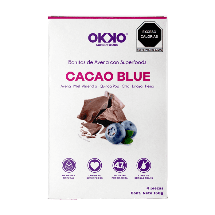 BARRITAS DE CACAO BLUE OKKO 160  GR.