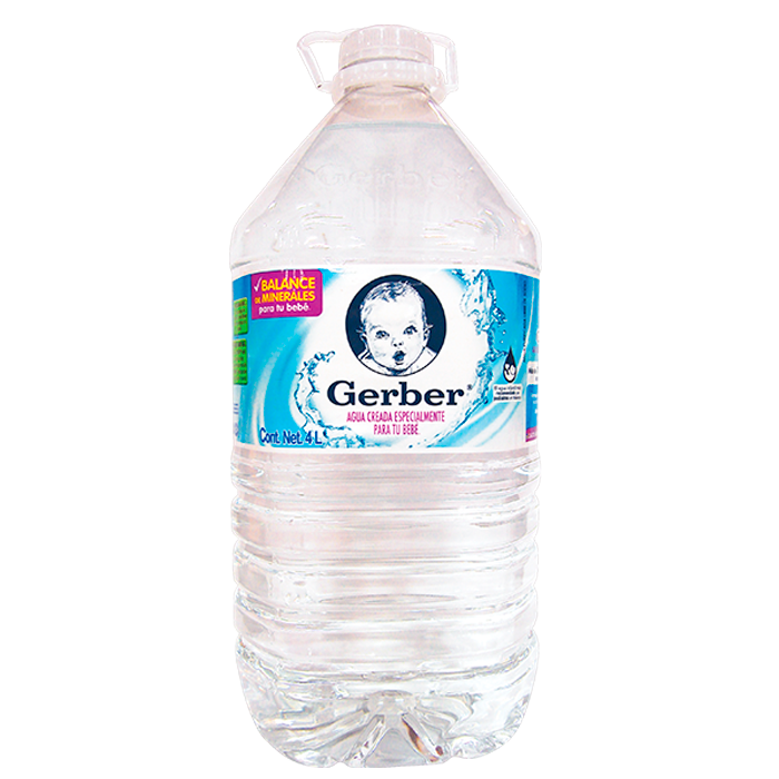 Agua Purificada Gerber para bebés 6 Botellas 1l c/u