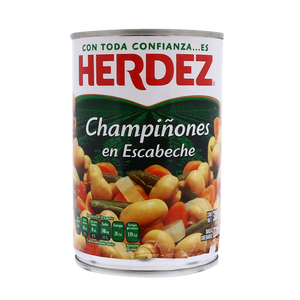 CHAMPIÑONES EN ESCABECHE HERDEZ LATA 380  GR.
