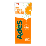JUGO DE SOYA ADES NARANJA 200  ML.