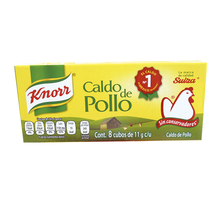 KNORR SUIZA POLLO CHICO 8 CUBOS 8  CUBO
