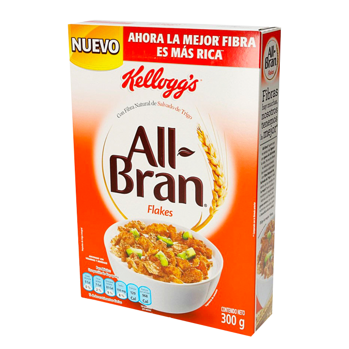 CEREAL ALL-BRAN FLAKES ORIGINAL KELLOGG S PAQUETE 300  GR.