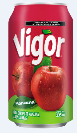 VIGOR LATA MANZANA 335 ML 335  ML.