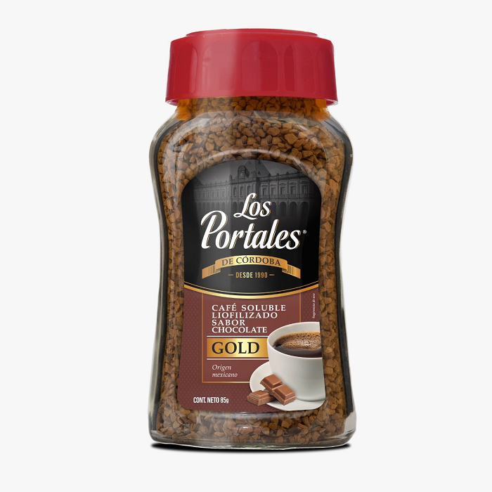 CAFE LIOFILIZADO GOLD CHOCOLATE LOS PORTALES 85  GR.