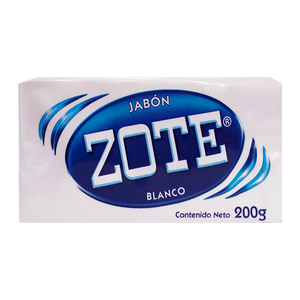 JABON DE LAVANDERIA ZOTE BLANCO 200  GR.