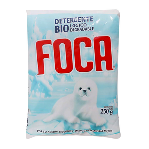 DETERGENTE EN POLVO FOCA BOLSA 250  GR.
