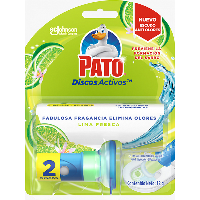 Pato Discos activos inodoros aroma lima recambio Pato 1 ud