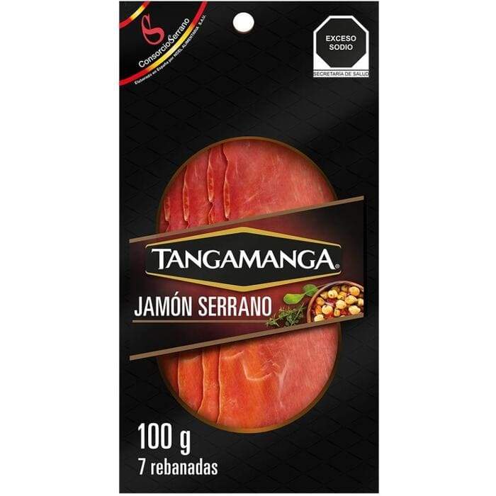 JAMON SERRANO ESPAÑOL TANGAMANGA 100  GR.
