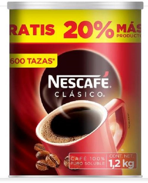 CAFE NESCAFE CLASICO LATA 1.200  KG.