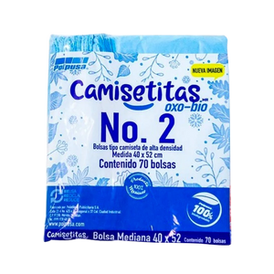 BOLSA DE CAMISETITAS RECICLADAS No.2 1  PZA.