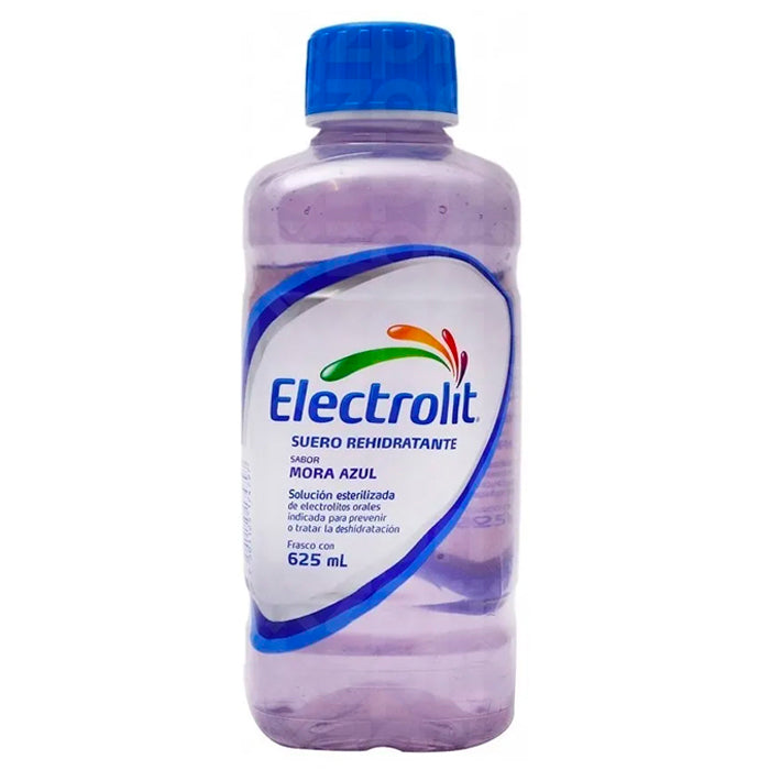 ELECTROLIT ADULTO MORA AZUL BOTELLA 625  ML.