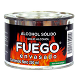 ALCOHOL SOLIDO FUEGO ENVASADO LATA 250  ML. 250  ML.