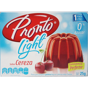 GELATINA PRONTO LIGHT  FRESA CAJA 25  GR.