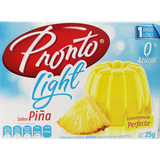GELATINA PRONTO LIGHT PIÑA CAJA DE 25  GR.