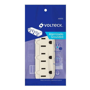 MULTICONTACTO TRIPLE ATERRIZADO VOLTECH 1  PZA.