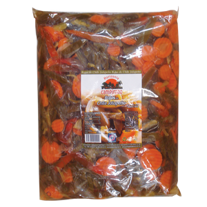 CHILES JALAPEÑOS RAJAS VERDES HORIZONTE CAMPIRANO BOLSA 3  KG.