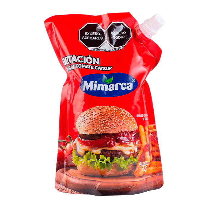 SALSA DE TOMATE TIPO CATSUP MIMARCA DOY PACK 1  KG.