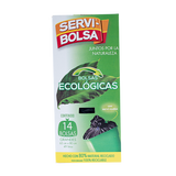 BOLSA PARA BASURA  SERVI-BOLSA ECOLOGICA GRANDE 62X80 14  PZA.