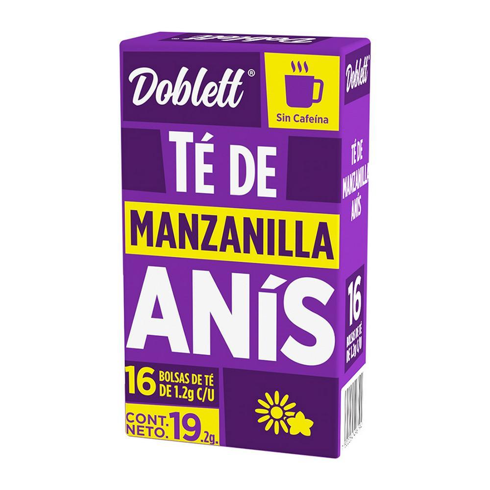 DOBLETT TÉ DE MANZANILLA ANÍS SIN CAFEÍNA 19.2 g 16  SOB.