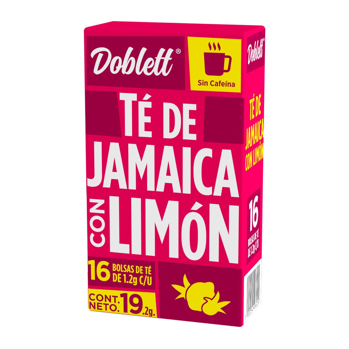 TE DOBLETT  DE JAMAICA CON LIMÓN 19.2 g 16  SOB.