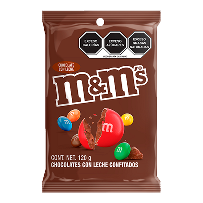 CHOCOLATE M&MS CON LECHE MEGA BAG 120  GR.