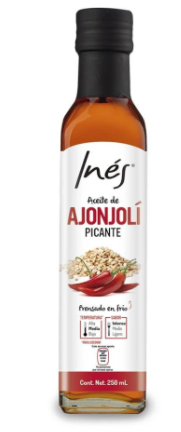 ACEITE DE AJONJOLI PICANTE INES BOTELLA 250  ML.