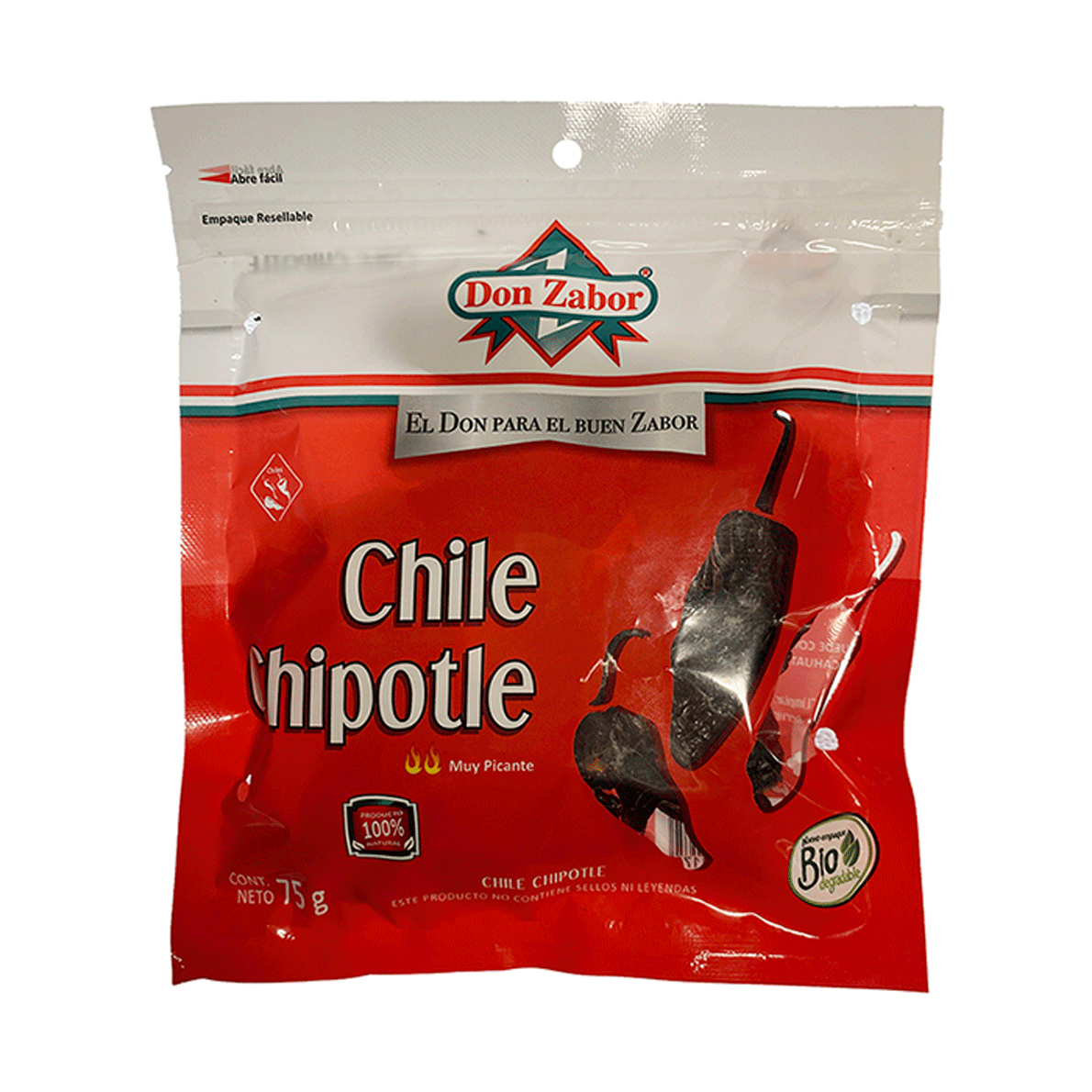 CHILE CHIPOTLE DON ZABOR 75  GR.
