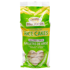 GALLETAS DE ARROZ SIN SAL BSD FOODS BOLSA 72  GR.