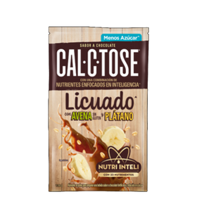 CHOCOLATE EN POLVO CAL-C-TOCE CON AVENA Y PLÁTANO 50% MENOS AZUCAR BOLSA 240  GR.