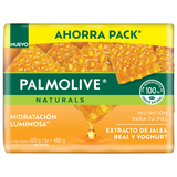 PACK JABON DE TOCADOR PALMOLIVE NATURALS JALEA REAL 120 GR C/U 4  PZA.