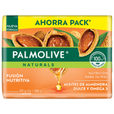 PACK JABON DE TOCADOR PALMOLIVE NATURALS ACEITES DE ALMENDRA Y OMEGA 3 120 GR C/U 4  PZA.