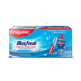 GEL DENTAL CON CRISTALES REFRESCANTES COLGATE MAX FRESH 2X80 ML 2  PZA.