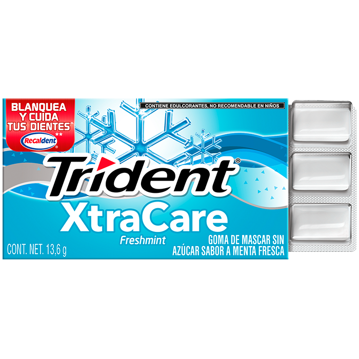 TRIDENT XCARE 10S  FRESHMINT 13.600  GR.