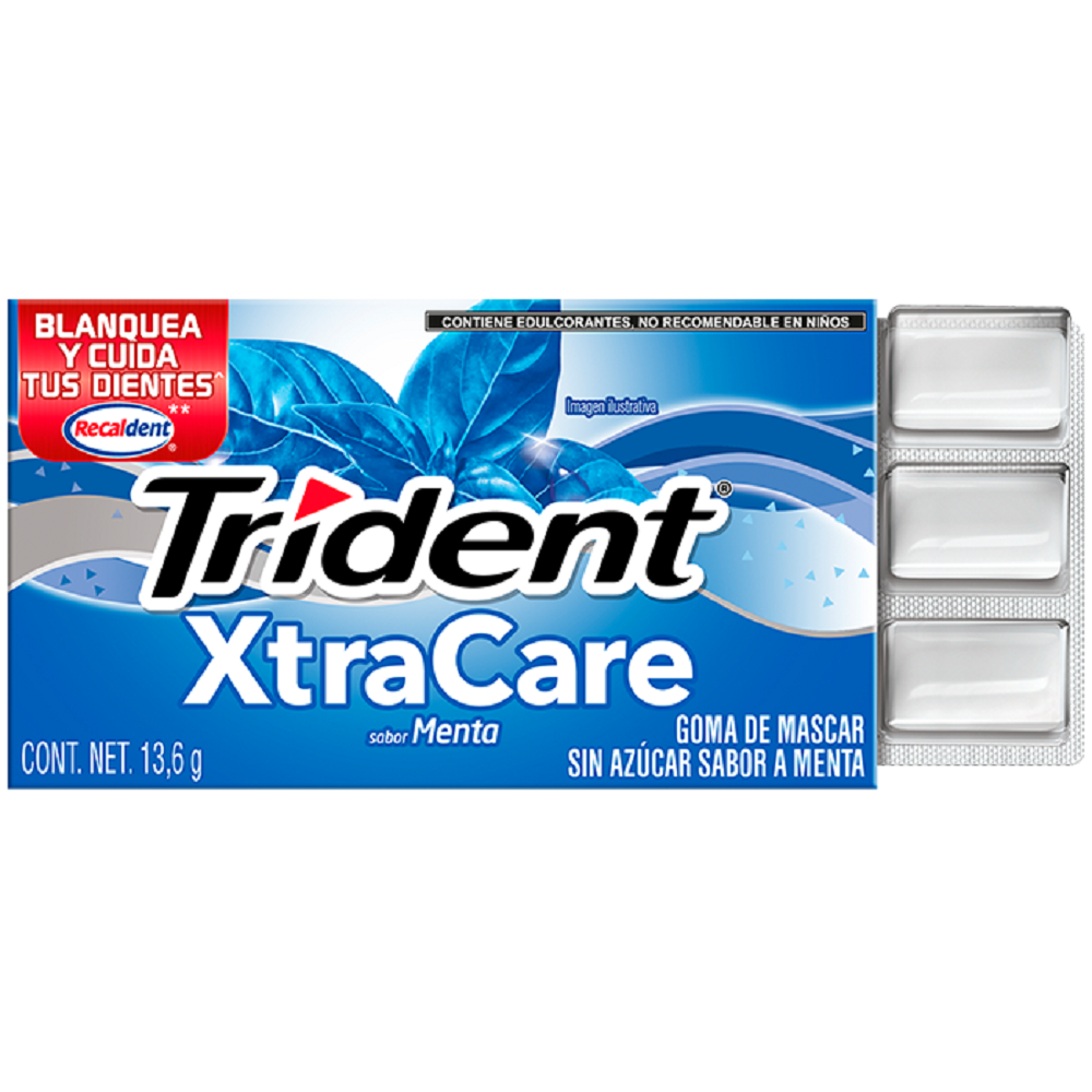 TRIDENT XCARE 10S  MENTA 13.600  GR.