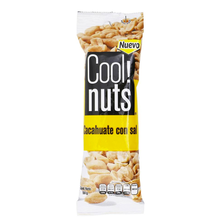CACAHUATE COOL NUTS CON SAL 50  GR.