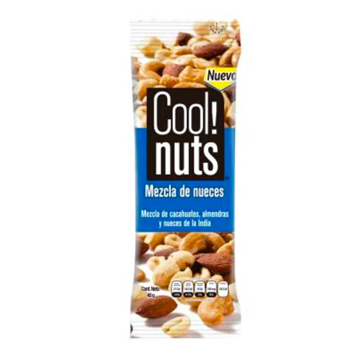 CACAHUATE COOL NUTS MEZCLA NUECES 40  GR.
