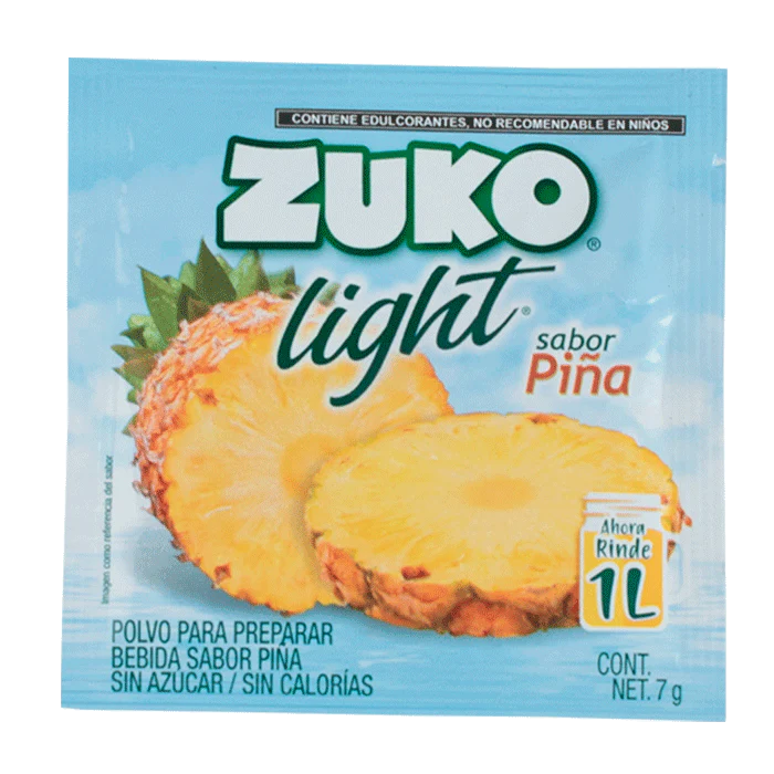 BEBIDA EN POLVO ZUKO LIGHT PIÑA 7  GR.
